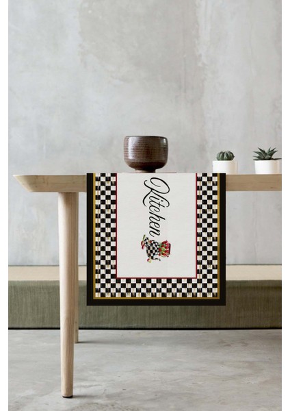 Elit Leke Tutmaz Tay Tüyü Dokuma Kumaş Masa Örtüsü Ranır 40X140 Cm RNR075