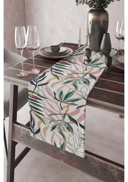 Elit Dokuma Leke Tutmaz Tay Tüyü Kumaş Masa Örtüsü Ranır 40X140 Cm RNR083