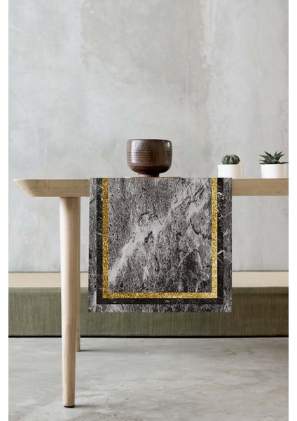 Tay Tüyü Masa Örtüsü Ranır Elit Dokuma Leke Tutmaz Kumaş 40X140 Cm RNR097