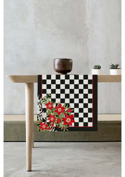 Elit Dokuma Leke Tutmaz Tay Tüyü Kumaş Masa Örtüsü Runner 40X140 Cm RNR119