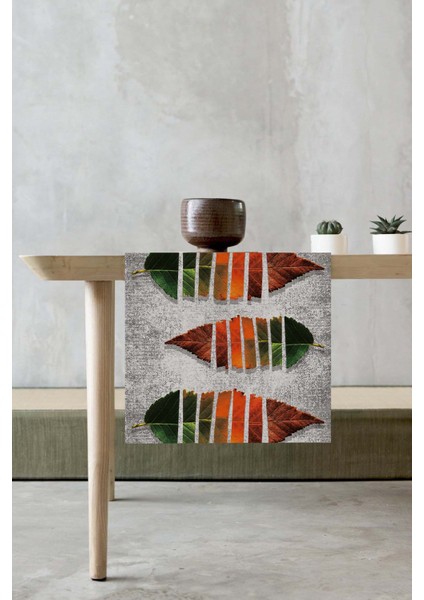 Tay Tüyü Elit Dokuma Leke Tutmaz Kumaş Masa Örtüsü Ranır 40X140 Cm RNR098