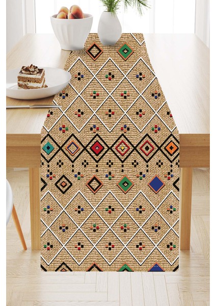 Masa Örtüsü Runner Elit Tay Tüyü Dokuma Leke Tutmaz Kumaş 40X140 Cm RNR112