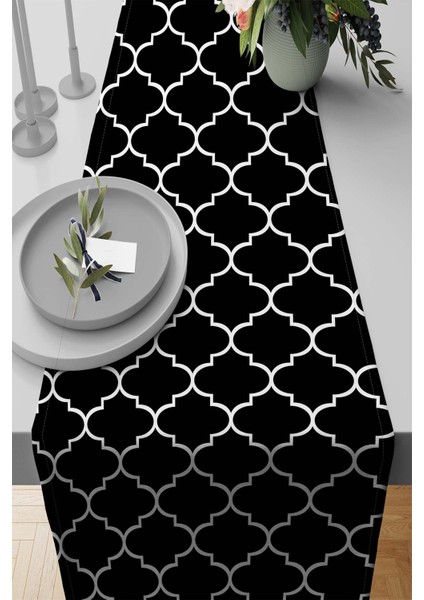 Masa Örtüsü Runner Elit Tay Tüyü Dokuma Leke Tutmaz Kumaş 40X140 Cm RNR121