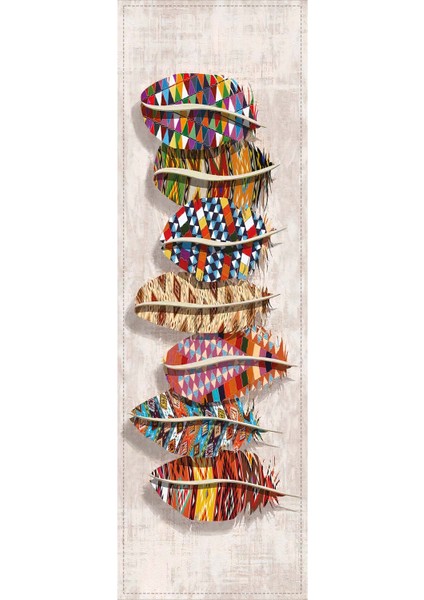 Tay Tüyü Dokuma Elit Leke Tutmaz Kumaş Masa Örtüsü Runner Renkli Tüyler 40X140 Cm RNR134 fiyatları