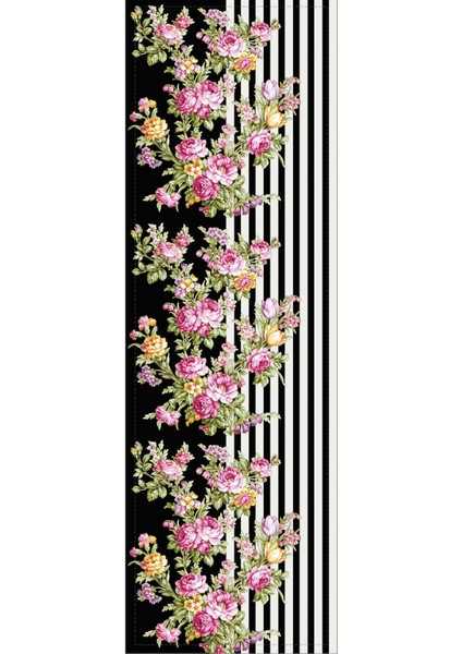 Runner Masa Örtüsü Elit Tay Tüyü Dokuma Leke Tutmaz Kumaş Sarmaşık Güller 40X140 Cm RNR159