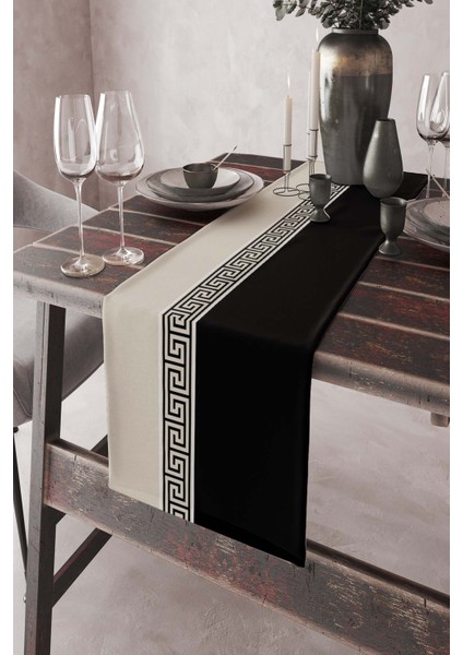 Masa Örtüsü Runner Elit Tay Tüyü Dokuma Leke Tutmaz Kumaş Avangarde 40X140 Cm RNR146