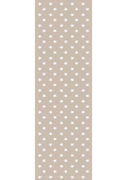 Elit Tay Tüyü Dokuma Leke Tutmaz Kumaş Masa Örtüsü Yıldızlı Runner 40X140 Cm RNR160