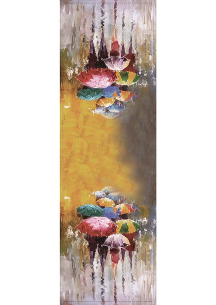 Tay Tüyü Dokuma Elit Leke Tutmaz Kumaş Masa Örtüsü Runner Şemsiyeler 40X140 Cm RNR161 fiyatları