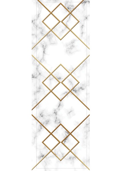 Runner Mermer Desenli Tay Tüyü Dokuma Elit Leke Tutmaz Kumaş Masa Örtüsü 40X140 Cm RNR178 fiyatları
