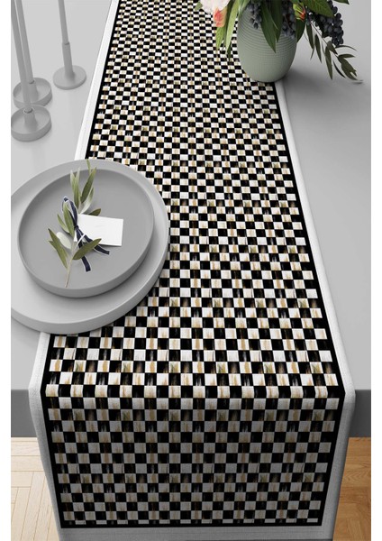Runner Masa Örtüsü Elit Tay Tüyü Dokuma Leke Tutmaz Kumaş Mackenzie 40X140 Cm RNR227