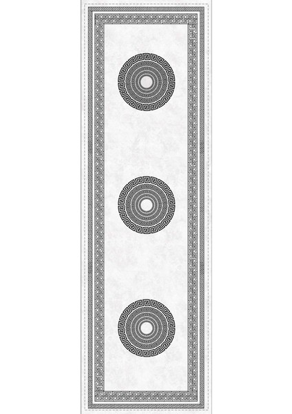 Elit Tay Tüyü Dokuma Leke Tutmaz Kumaş Masa Örtüsü Versace Desen Runner 40X140 Cm RNR229