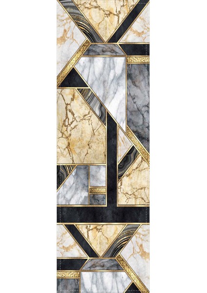 Tay Tüyü Dokuma Geometrik Mermer Elit Leke Tutmaz Kumaş Masa Örtüsü Runner 40X140 Cm RNR257 fiyatları