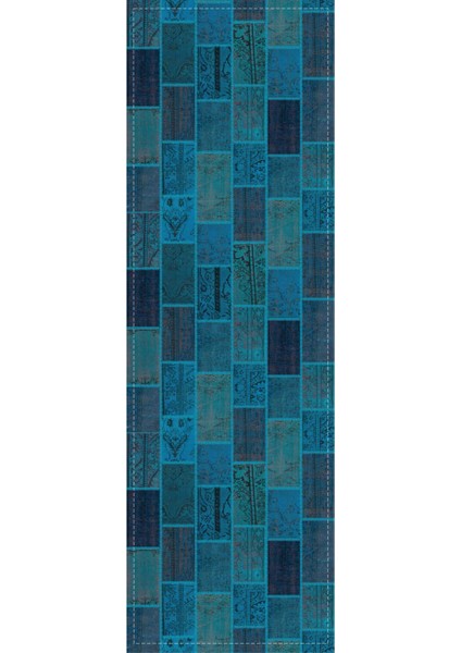 Dokuma Leke Tutmaz Elit Tay Tüyü Kumaş Masa Örtüsü Runner Patchwork 40X140 Cm RNR294