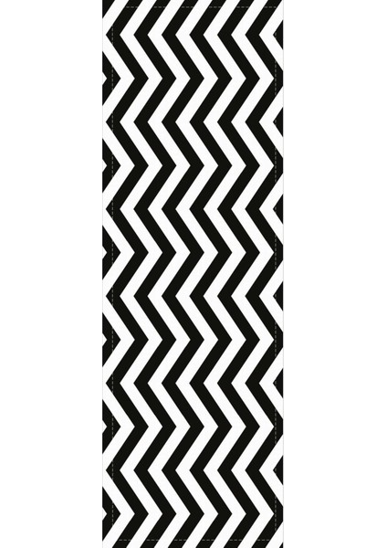 Leke Tutmaz Elit Tay Tüyü Dokuma Kumaş Masa Örtüsü Runner Zigzag 40X140 Cm RNR302