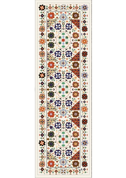 Masa Örtüsü Runner Elit Tay Tüyü Dokuma Leke Tutmaz Kumaş Kilim Desen 40X140 Cm RNR357 fiyatları
