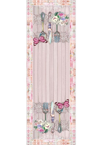 Dokuma Kumaş Elit Tay Tüyü Leke Tutmaz Masa Örtüsü Runner Kelebekli 40X140 Cm RNR360 fiyatları