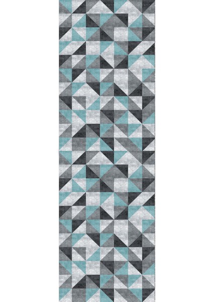 Geometrik Tay Tüyü Dokuma Elit Leke Tutmaz Kumaş Masa Örtüsü Runner 40X140 Cm RNR379