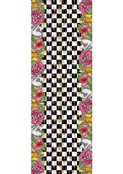 Elit Tay Tüyü Dokuma Leke Tutmaz Kumaş Masa Örtüsü Runner Mackenzie Renkli 40X140 Cm RNR418