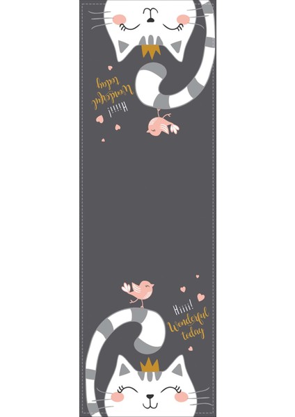 Tay Tüyü Dokuma Elit Leke Tutmaz Kumaş Masa Örtüsü Runner Kedicik 40X140 Cm RNR440 fiyatları