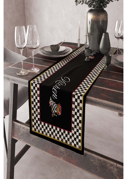 Dokuma Leke Tutmaz Elit Tay Tüyü Kumaş Masa Örtüsü Kitchen Mutfak 40X140 Cm RNR435