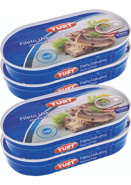 - Yağlı Uskumru Fileto 160 gr *4 Adet