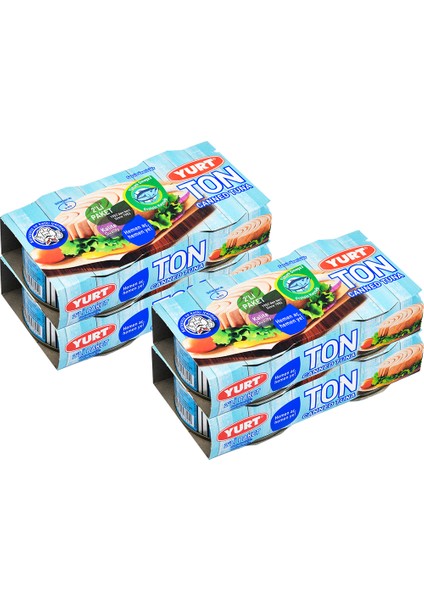 - Ton Balığı Iri Parçalı 320 gr 2'li Paket *4 Adet