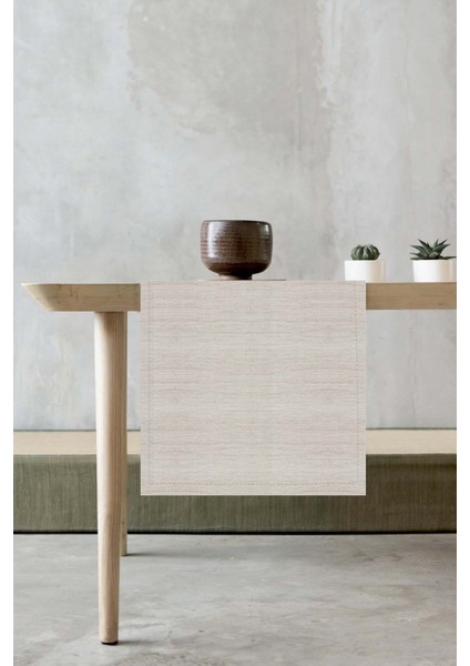 Tay Tüyü Masa Örtüsü Ranır Elit Dokuma Leke Tutmaz Kumaş 40X140 Cm RNR088