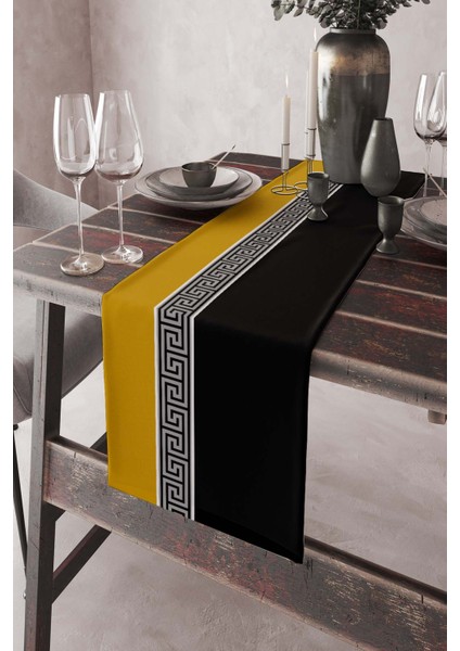 Dokuma Kumaş Elit Tay Tüyü Leke Tutmaz Masa Örtüsü Runner Avangarde 40X140 Cm RNR148