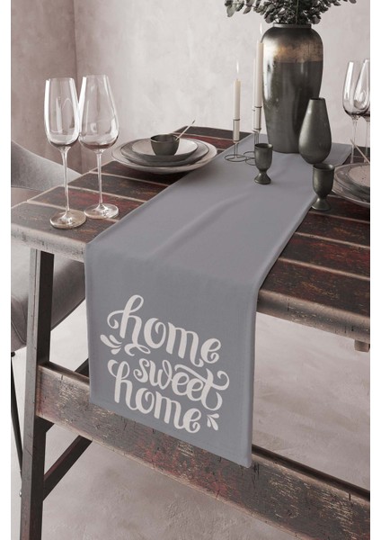 Home Sweet Elit Tay Tüyü Dokuma Leke Tutmaz Kumaş Masa Örtüsü Runner 40X140 Cm RNR157