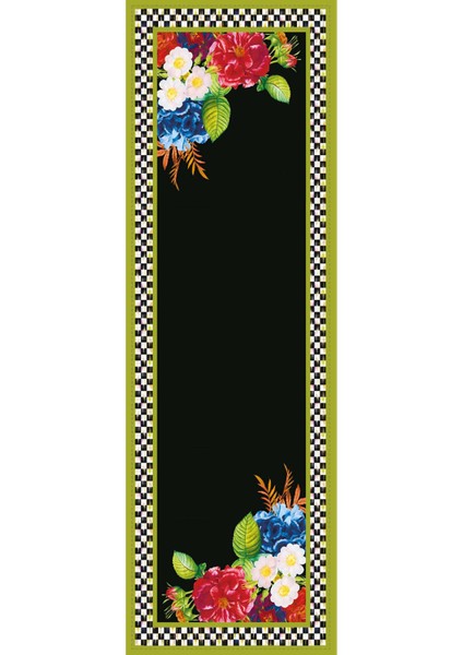 Dokuma Kumaş Elit Tay Tüyü Leke Tutmaz Masa Örtüsü Runner Mackenzie 40X140 Cm RNR162