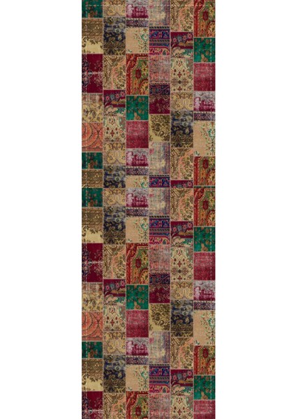 Tay Tüyü Dokuma Elit Leke Tutmaz Kumaş Masa Örtüsü Runner Patchwork 40X140 Cm RNR293