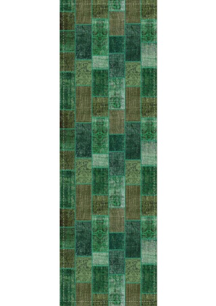 Leke Tutmaz Elit Tay Tüyü Dokuma Kumaş Masa Örtüsü Runner Patchwork 40X140 Cm RNR295