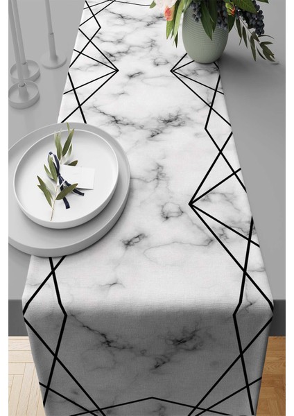 Dokuma Leke Tutmaz Prizma Elit Tay Tüyü Kumaş Masa Örtüsü 40X140 Cm RNR421