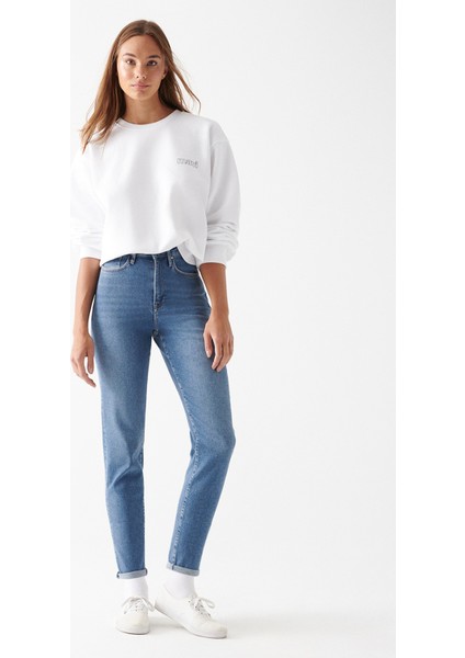 Kadın Star Mavi Zımparalı Gold Shape Jean Pantolon 101077-82194 fiyatları