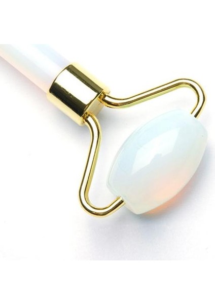 Açık Mavi Yeşim Rulo Yüz Masaj Aracı Doğal Opal Guasha Taş Yüz Anti Aging Terapi Aracı (Yurt Dışından) modelleri