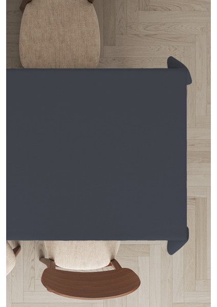 Koyu Gri Sade Masa Örtüsü Tay Tüyü Kadife Leke Tutmaz Yıkanabilir Dokuma Kumaş Düz Tek Renk MSO011 fiyatları