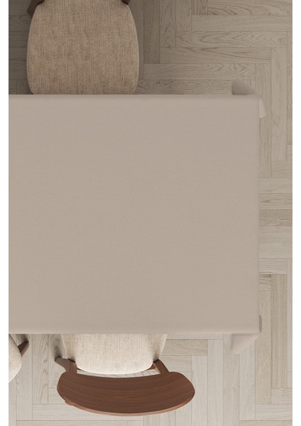 Bej Sade Masa Örtüsü Tay Tüyü Kadife Leke Tutmaz Yıkanabilir Dokuma Kumaş Düz Tek Renk MSO027 fiyatları