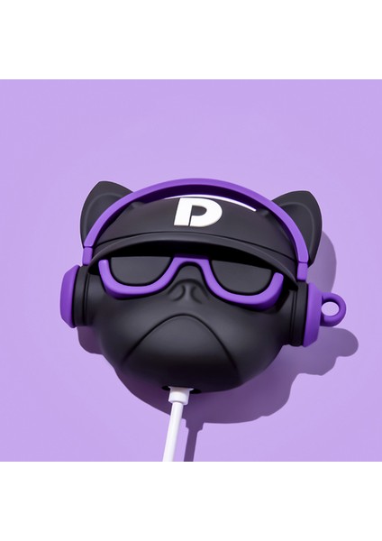 AirPods 1-2 Kılıf Star Bulldog Mor