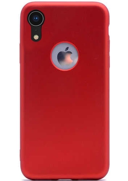 Apple iPhone Xr Kılıf Premier Esnek Lüx Silikon Kırmızı