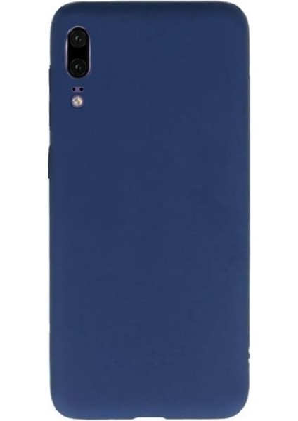 Huawei P20 Pro Kılıf Premier Silikon Arka Kapak Lacivert