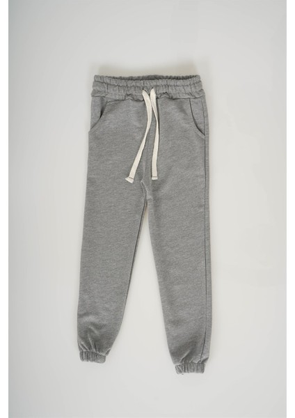 Erkek Çocuk Paça Lastikli Pamuk Eşofman Altı