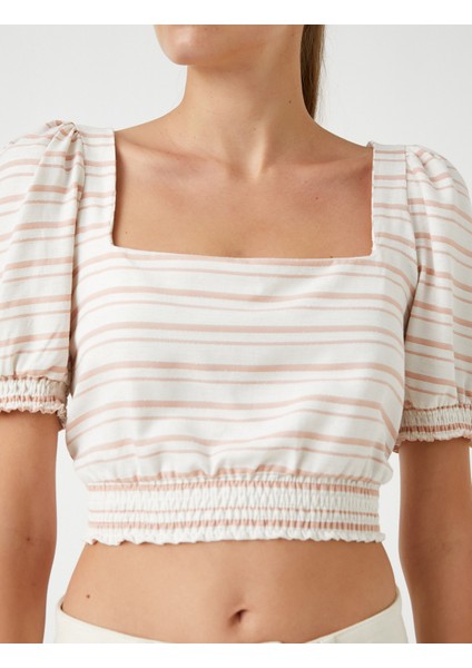 Crop Bluz Beli Lastikli indirimleri