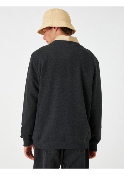 Basic Sweatshirt Bisiklet Yaka fırsatları