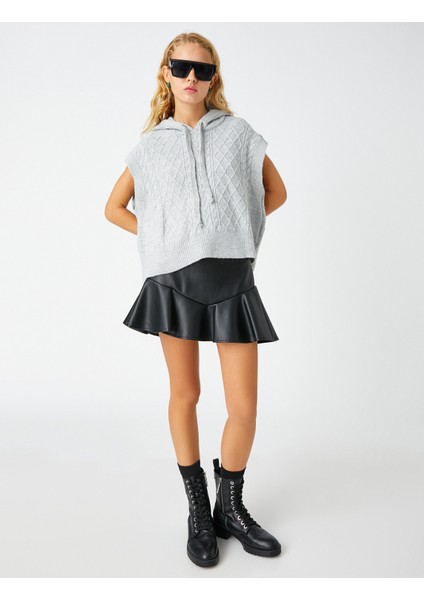 Kapüşonlu Örgü Süveter fiyatları