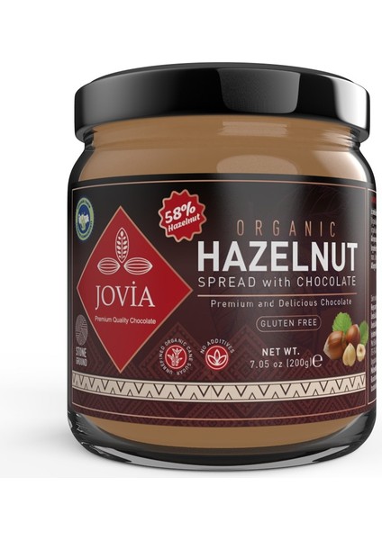 Premium Quality Organik Çikolatalı Fındık Kreması 200 gr