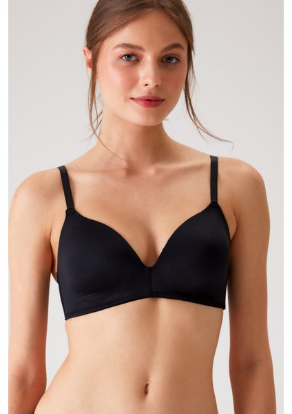 PİERRE CARDİN 6110 BAYAN BALENSİZ DESTEKSİZ MİCRO SİYAH SÜTYEN