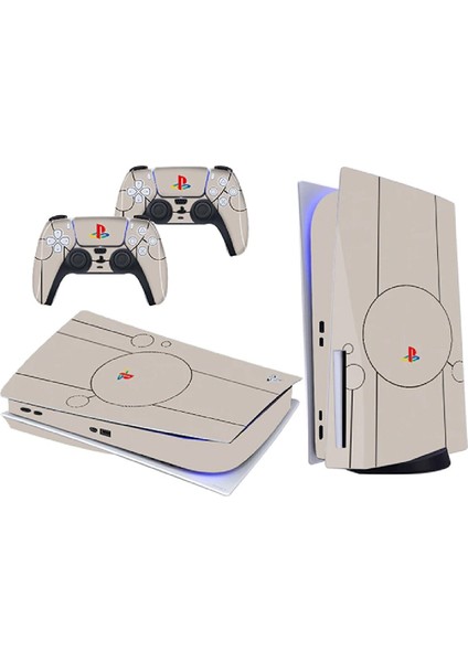 Vintage Ps Playstation 5 Disk Edition Sticker Kaplama Seti