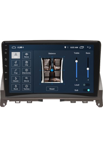 Mercedes C Class C180-C200 Android Carplay Multimedya Ekran Teyp 2GB+32GB