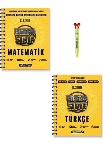 Lgs 8.sınıf Bizim Sınıf Matematik ve Türkçe Defter