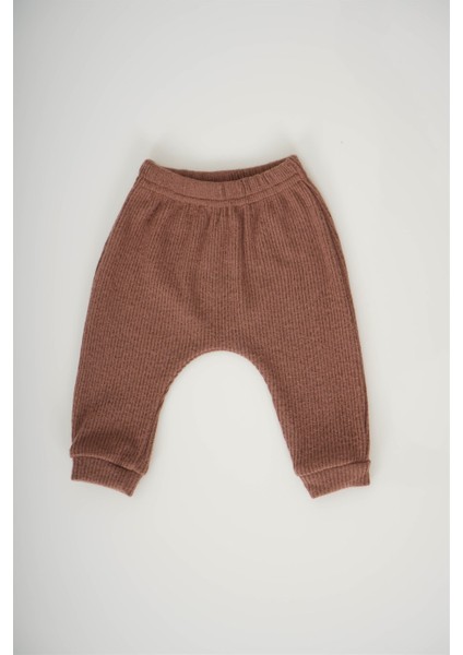 Unisex Bebek Kapşonlu 3lü Fitilli Takım